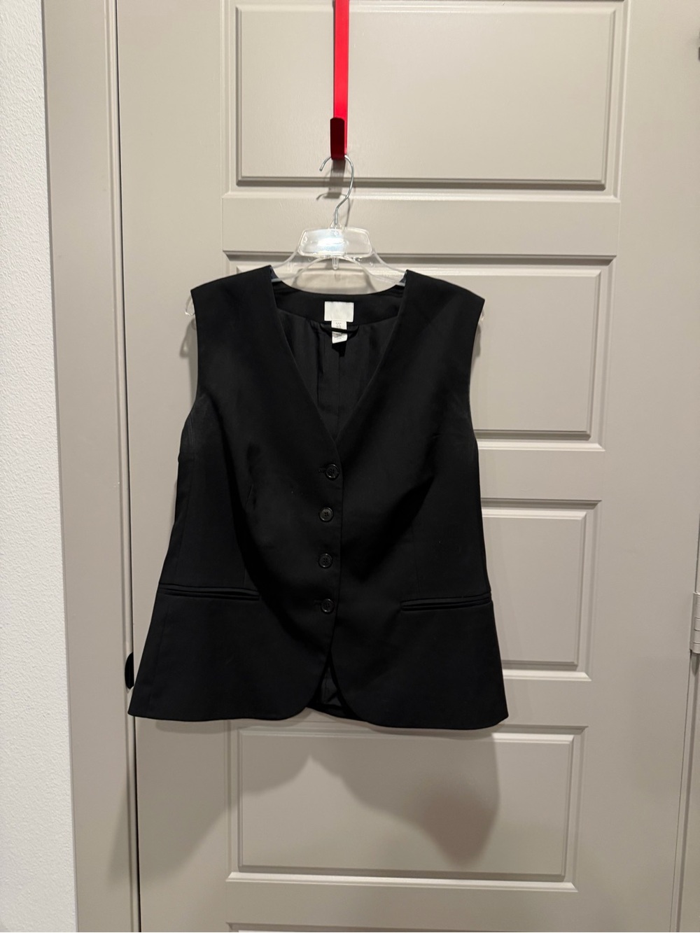 H&M Black Sleeveless Tailored Vest